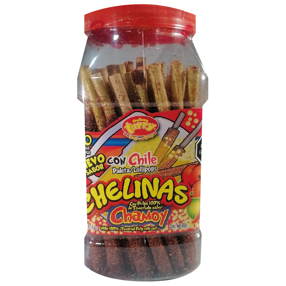 Tarry Vitrolero Banderillas Jumbo Chamoy 50 Pz 900gr