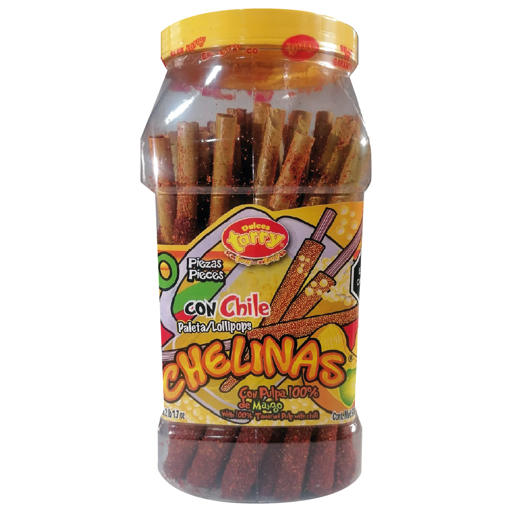 Tarry Vitrolero Banderillas Jumbo Mango Chamoy 50 Pz 900gr