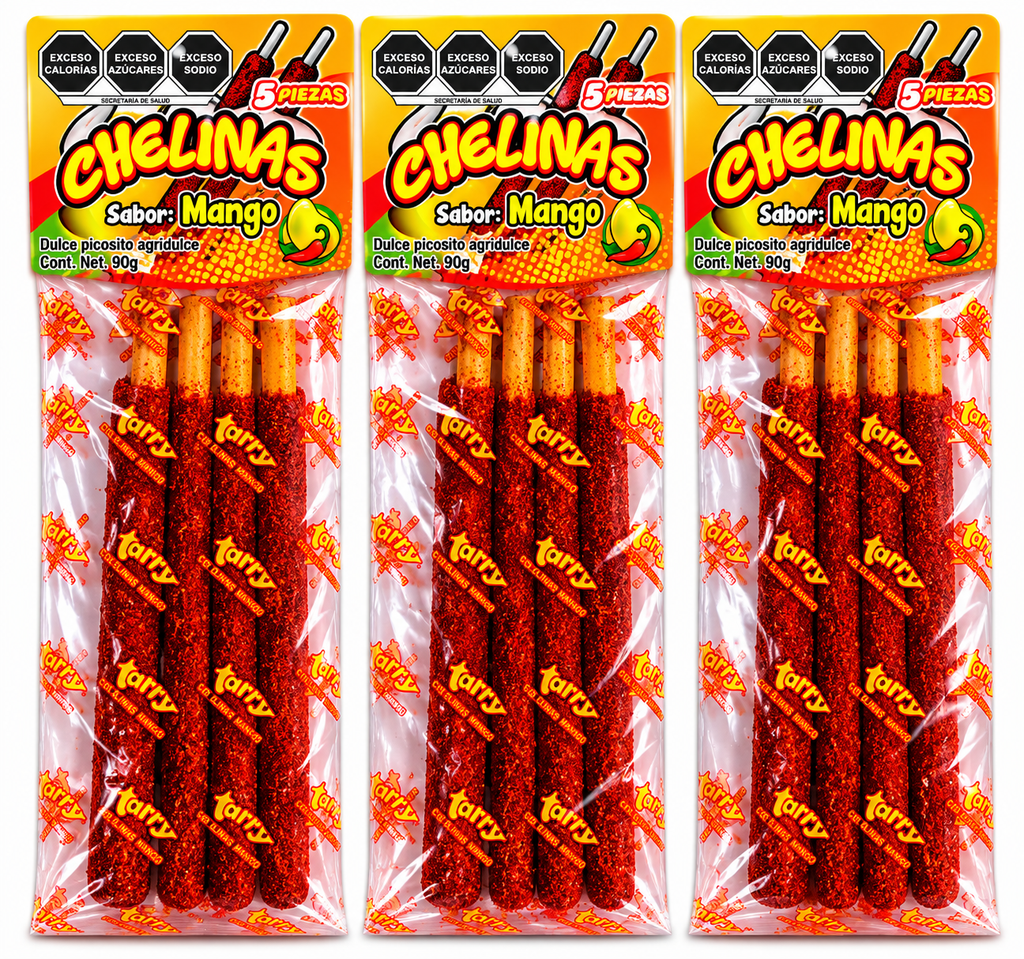 Tarry Banderillas Sabor Mango  3 Pack 15pz Total 270gr
