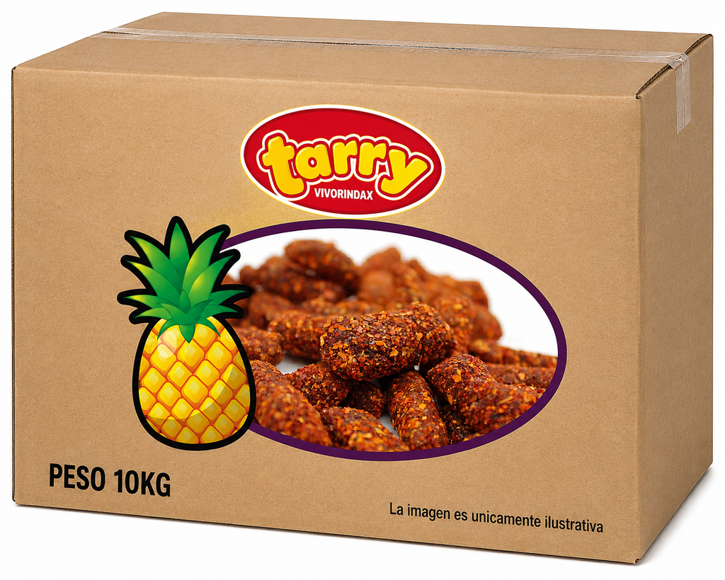 Caja Tarry Viborindax Piña Trocitos Chile A Granel 10kg