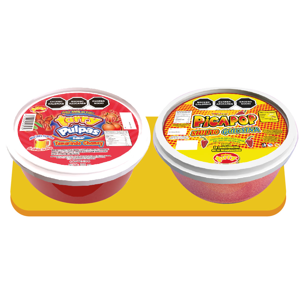 Duo pulpa Micheladas Tamarindo 230ml + Shilito Golosina 150gr
