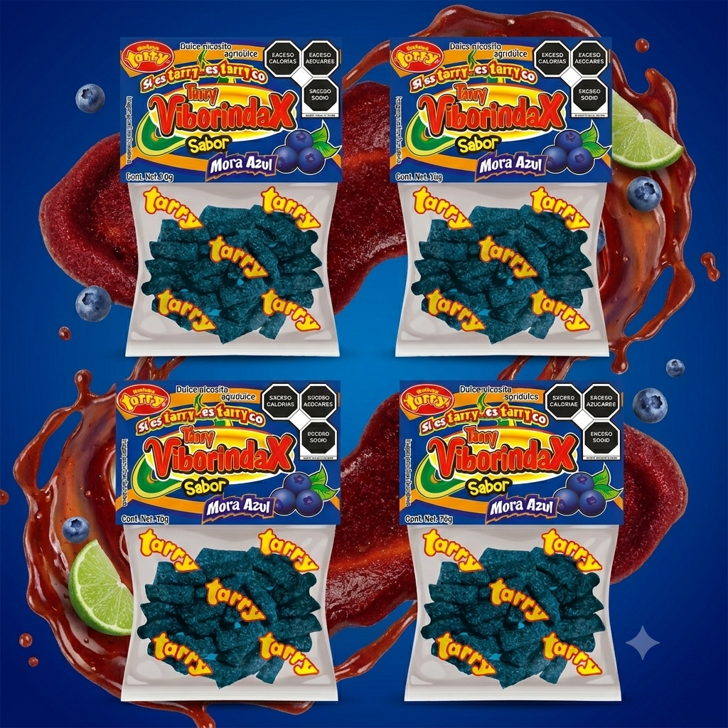 Tarry Viborindax Enchiladas Mora Azul 4 Packs 280gr