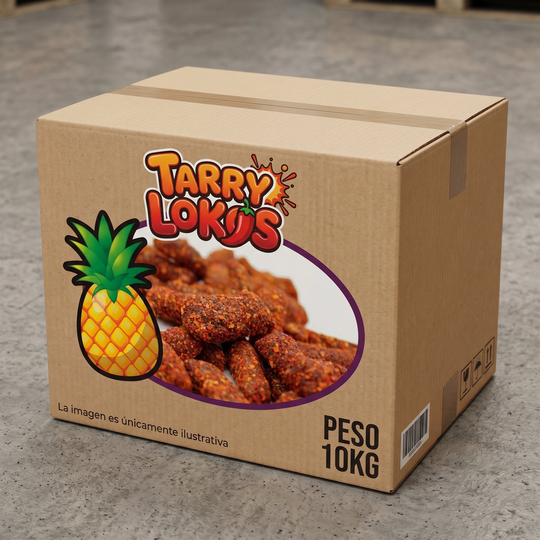 Tarry Lokos Piña Chile Trocitos Enchilados A Granel 10kg