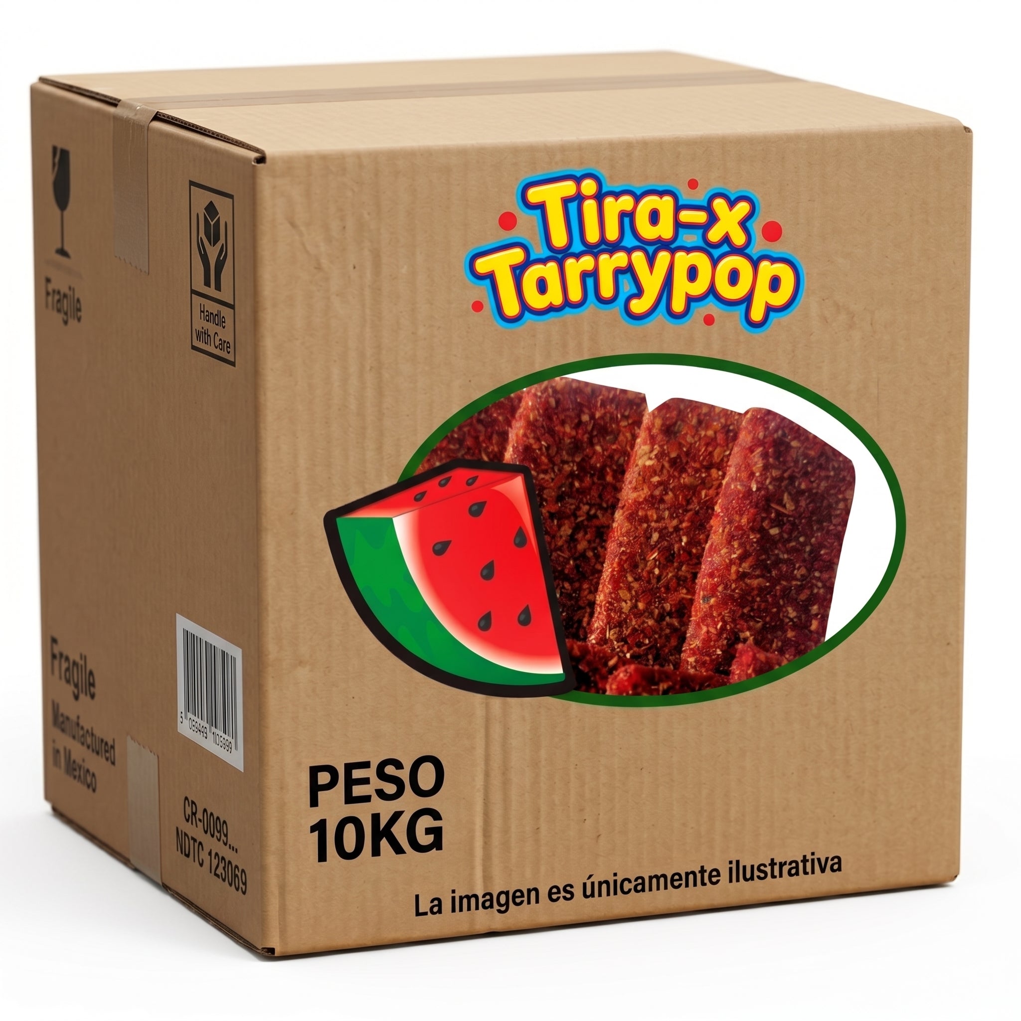 Caja A Granel Tira-x Tarrypop Sandía Chile 10 Kg