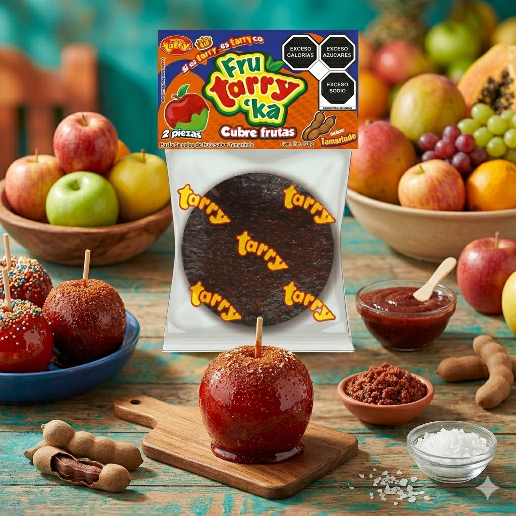 Fruta Rika Tamarindo Cubre Manzanas Frutas 3pz 120gr Tarry