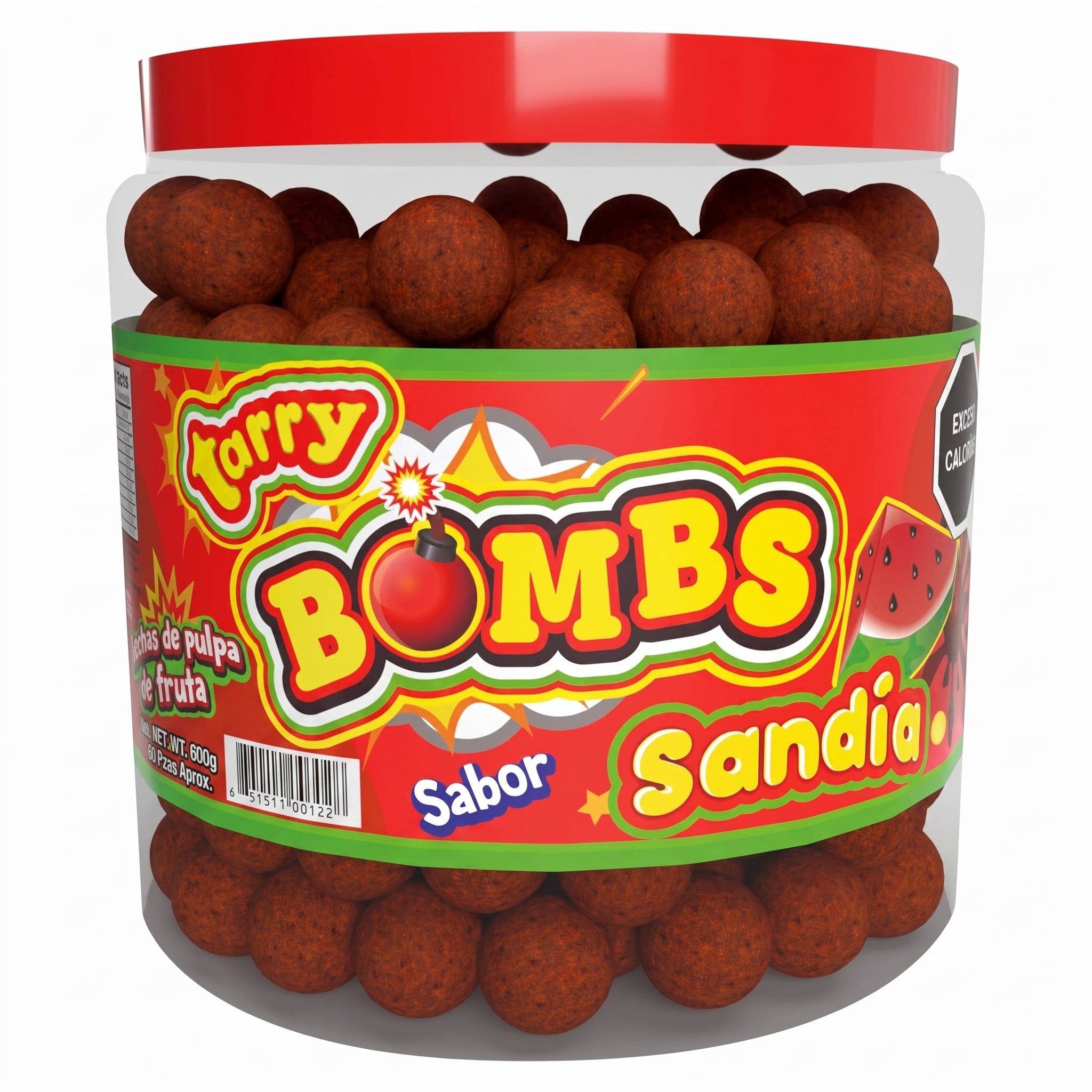 Vitrolero Tarry Bombs Sandía 600gr Bolitas De Chile