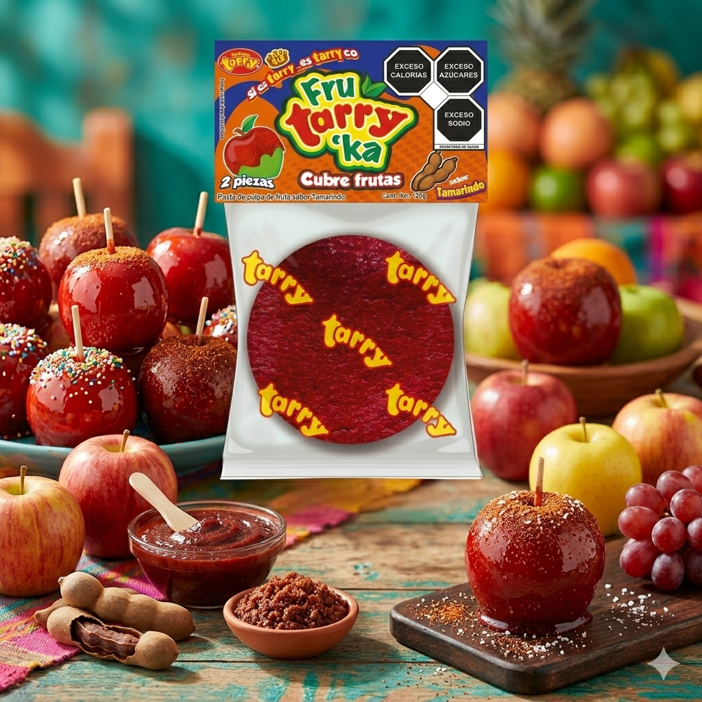 Fruta Rika Tamarindo Cubre Manzanas Frutas 3pz 120gr Tarry