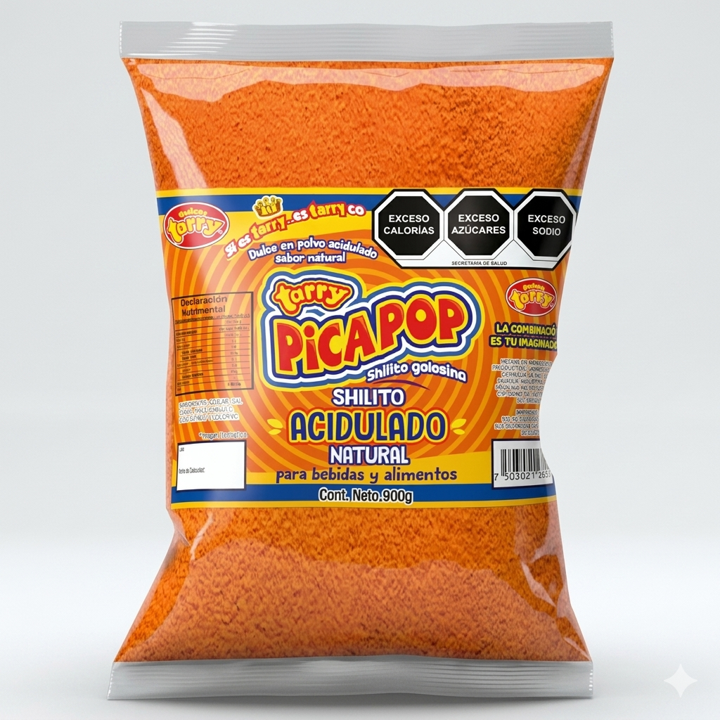 Bolsa De Chile Gourmet Picapop Shilito Natural Tarry 900gr
