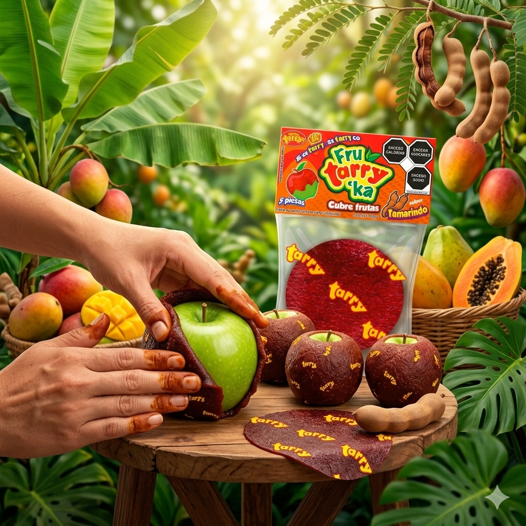 Fruta Rika Tamarindo Cubre Manzanas Frutas 5pz 300gr Tarry