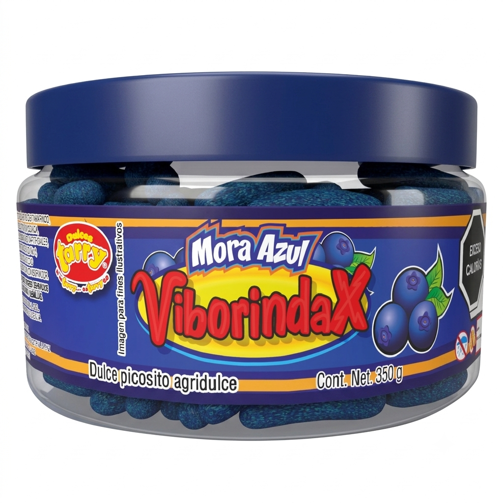 Vitrolero Tarry Viborindax Enchiladas Mora Azul 350gr