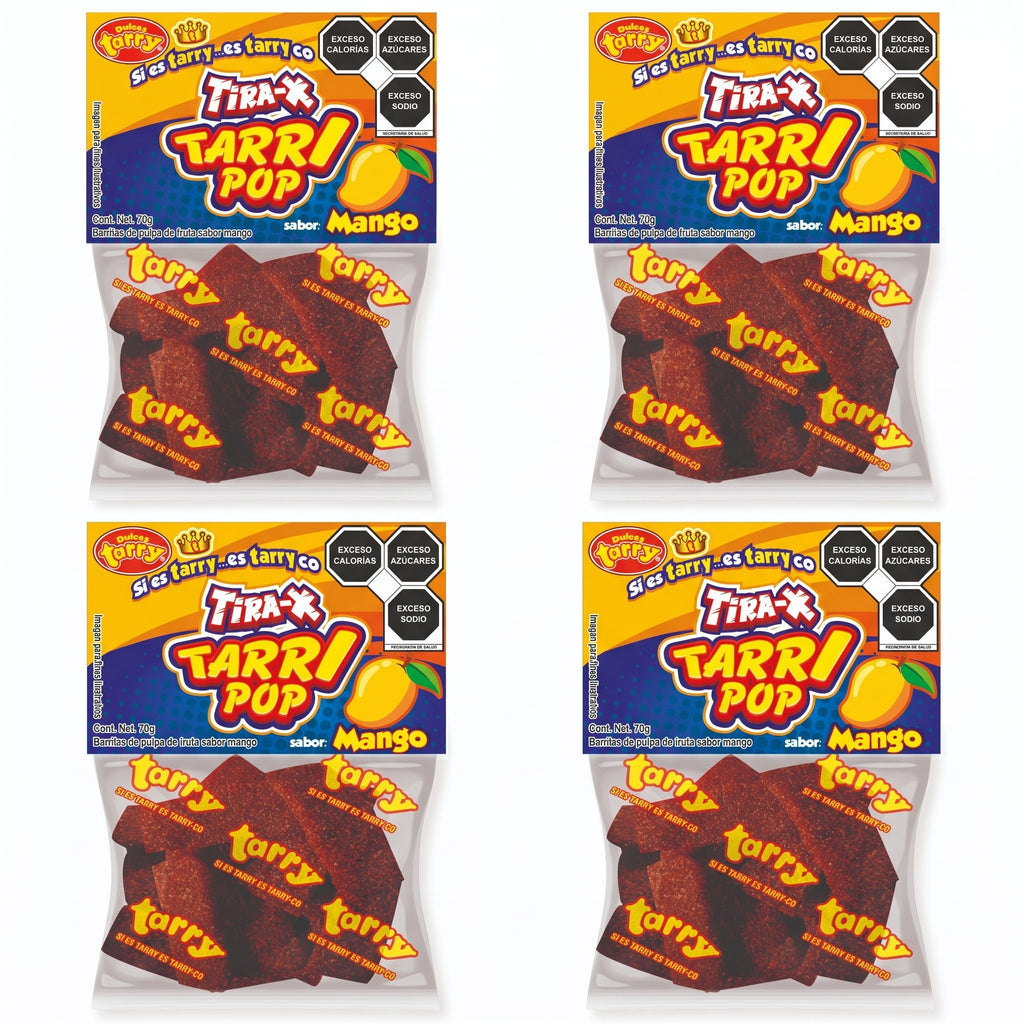 Tira-x Tarrypop Mango Chile 4 Packs 280gr