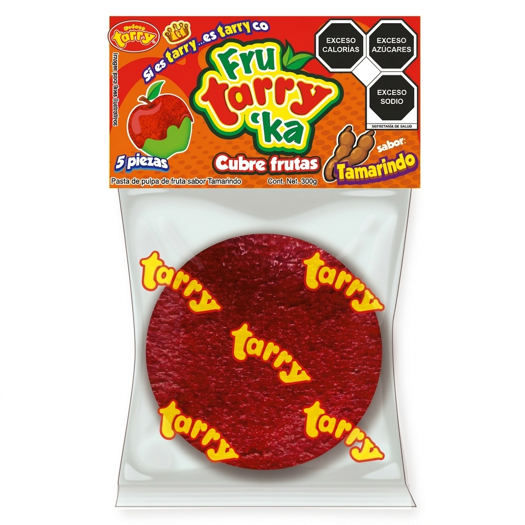 Fruta Rika Tamarindo Cubre Manzanas Frutas 5pz 300gr Tarry