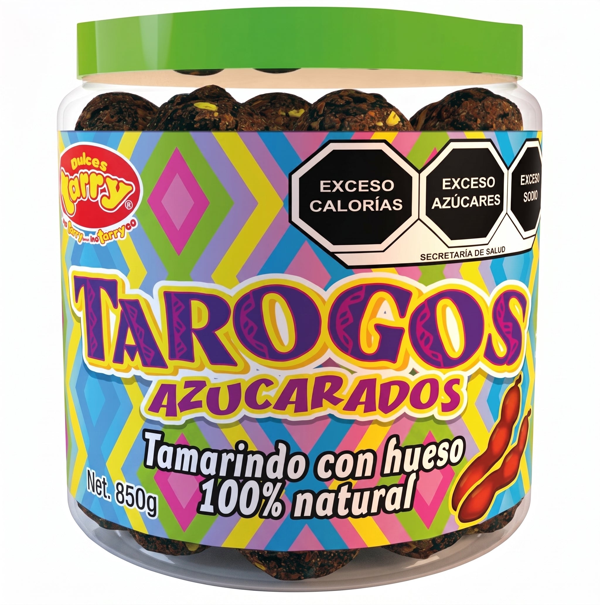 Vitrolero Tarry Tarugos Tamarindo Azucar Tama 50pz 850gr