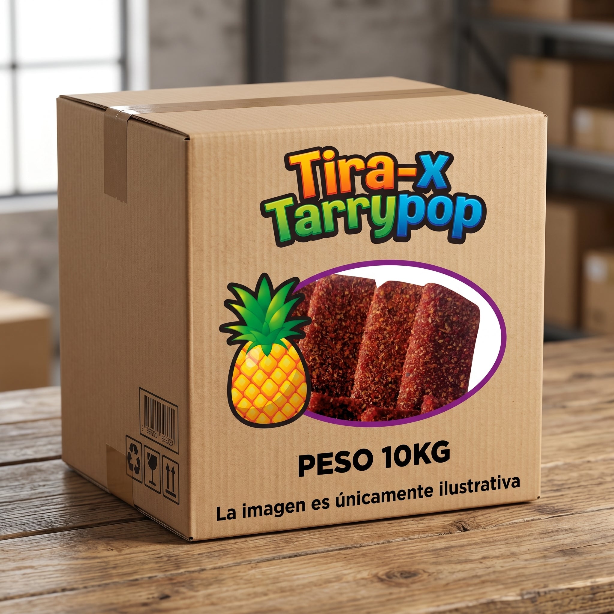 Caja A Granel Tira-x Tarrypop Piña Chile 10 Kg