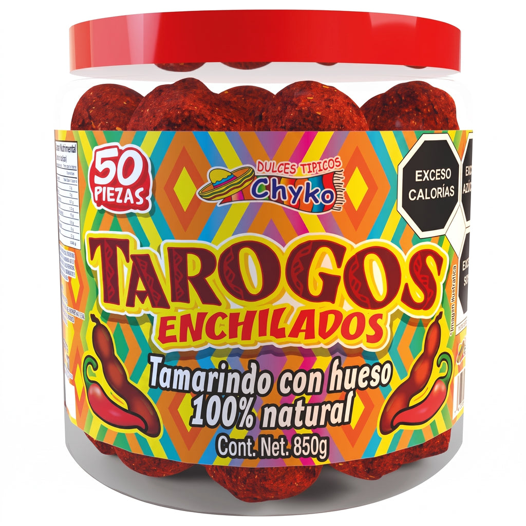 Vitrolero Tarry Tarugos Tamarindo Chile Tama 50pz 850gr