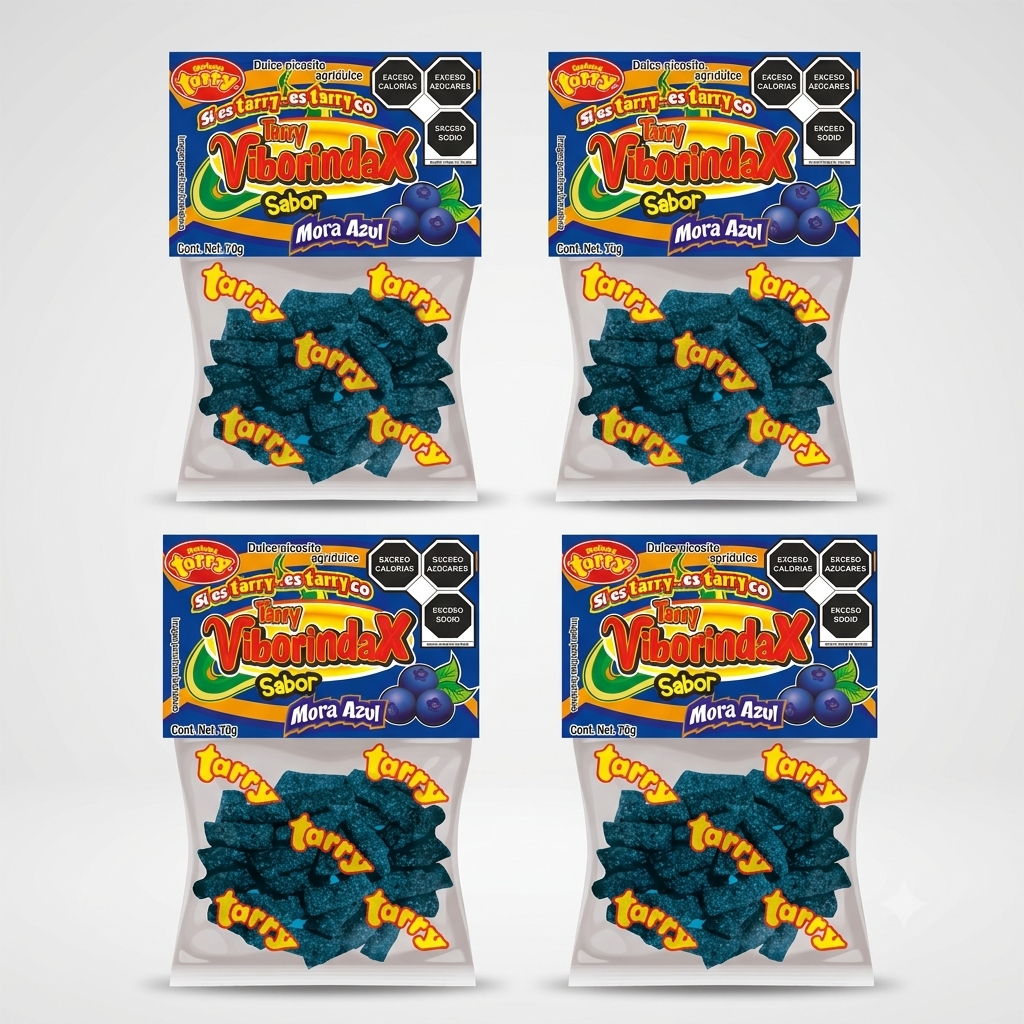 Tarry Viborindax Enchiladas Mora Azul 4 Packs 280gr