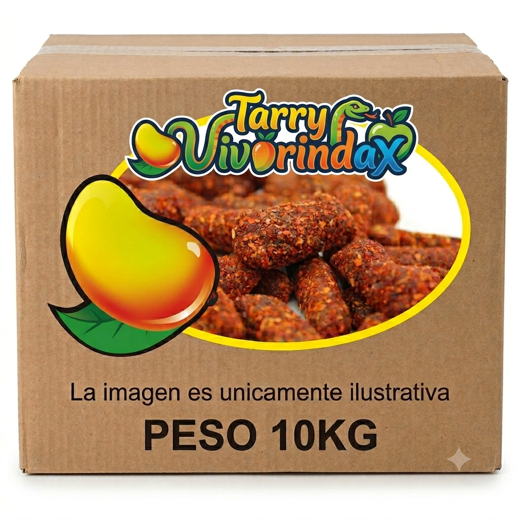 Caja Tarry Viborindax Piña Trocitos Enchilados A Granel 10kg