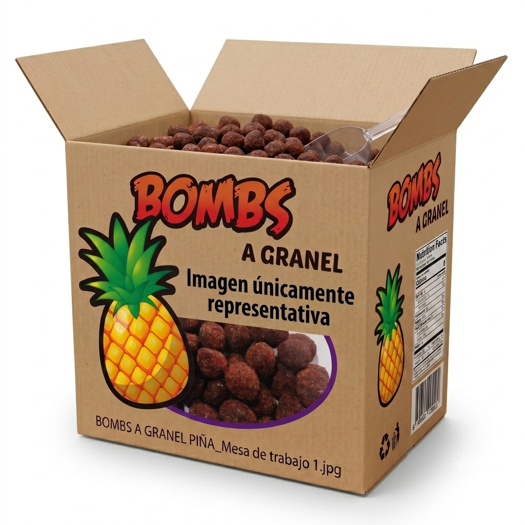 Caja A Granel Tarry Bombs Piña 10kg Bolitas De Chile