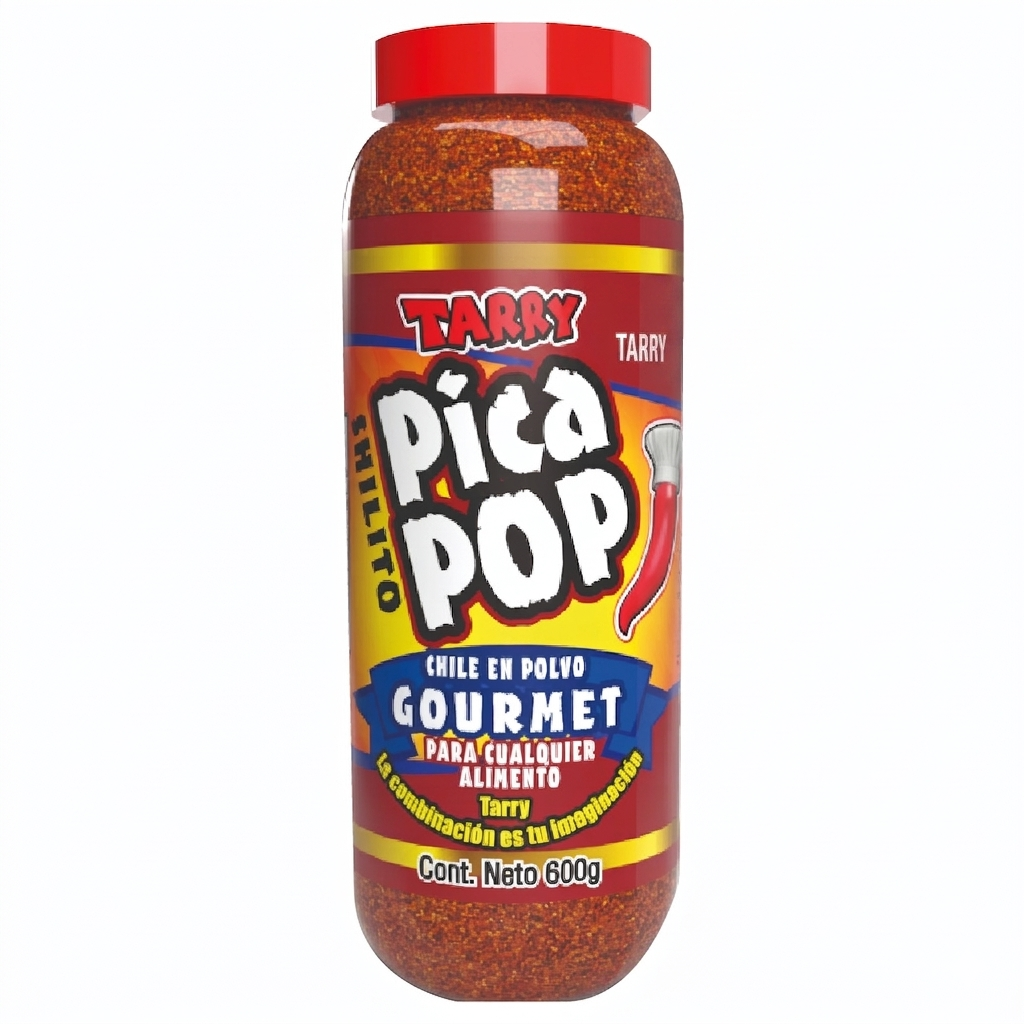 Chile En Polvo Gorumet Pica Pop Shilito Tarry 600gr Fruta