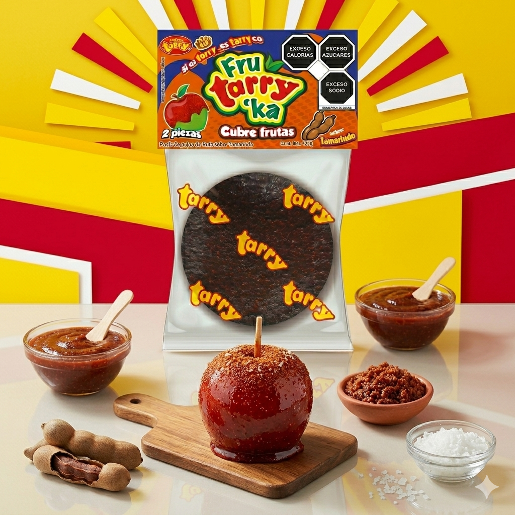 Fruta Rika Tamarindo Cubre Manzanas Frutas 3pz 120gr Tarry