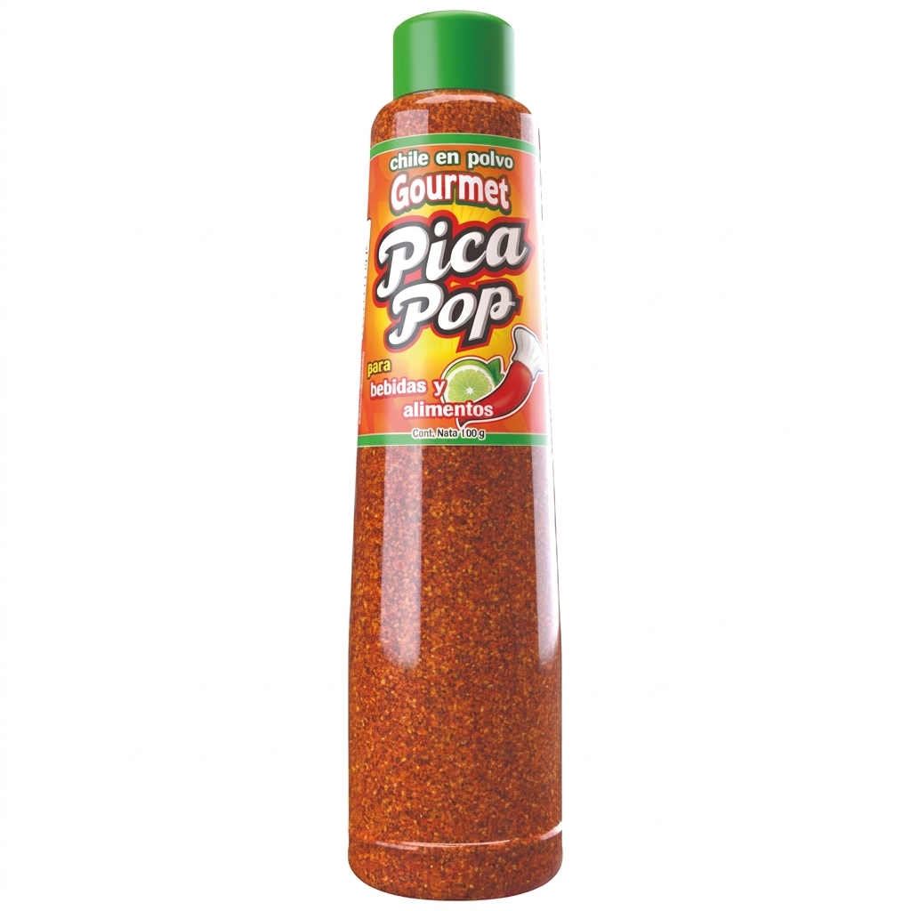 Chile En Polvo Gorumet Pica Pop Shilito Tarry 100gr Fruta