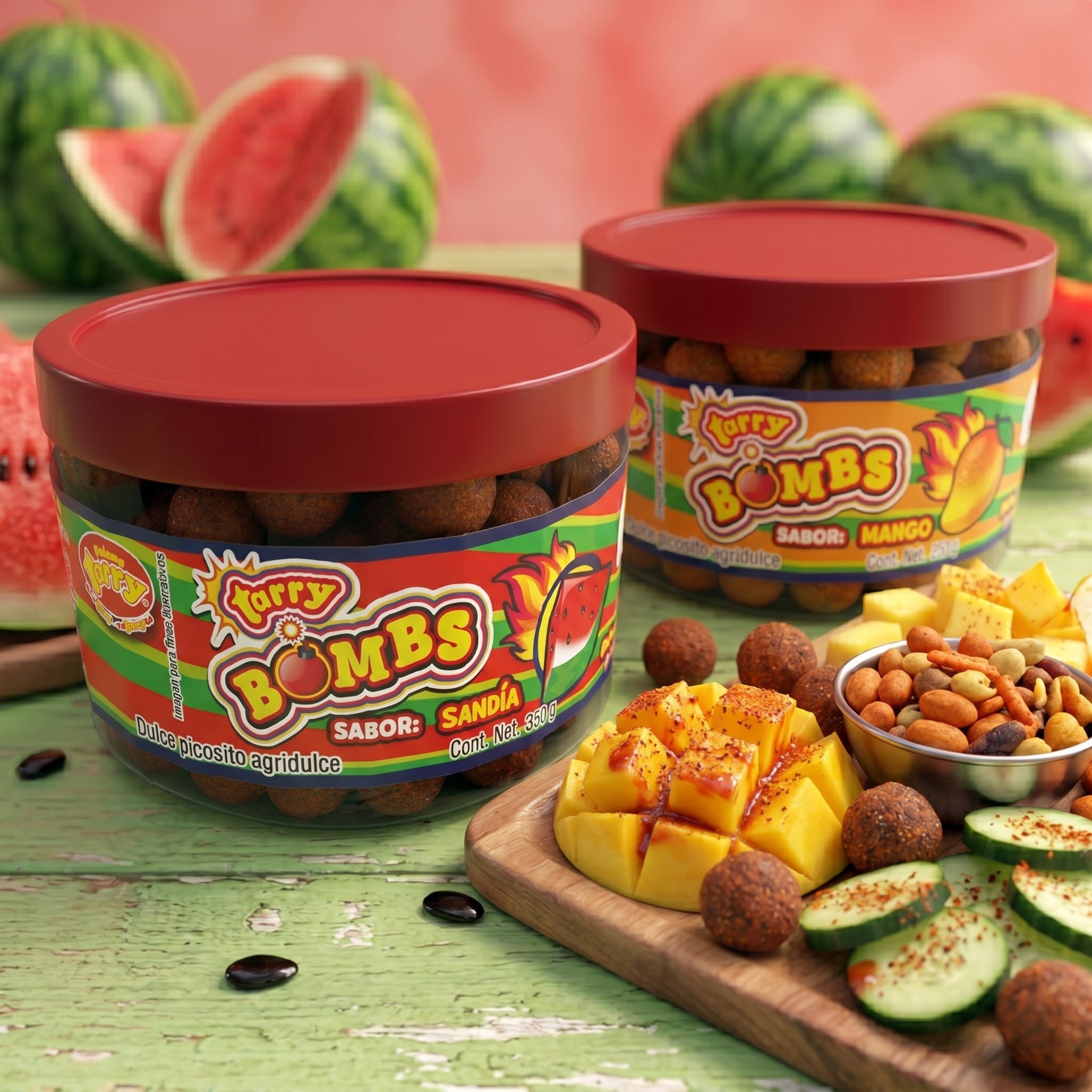 Vitrolero Tarry Bombs Sandía 350gr Bolitas De Chile
