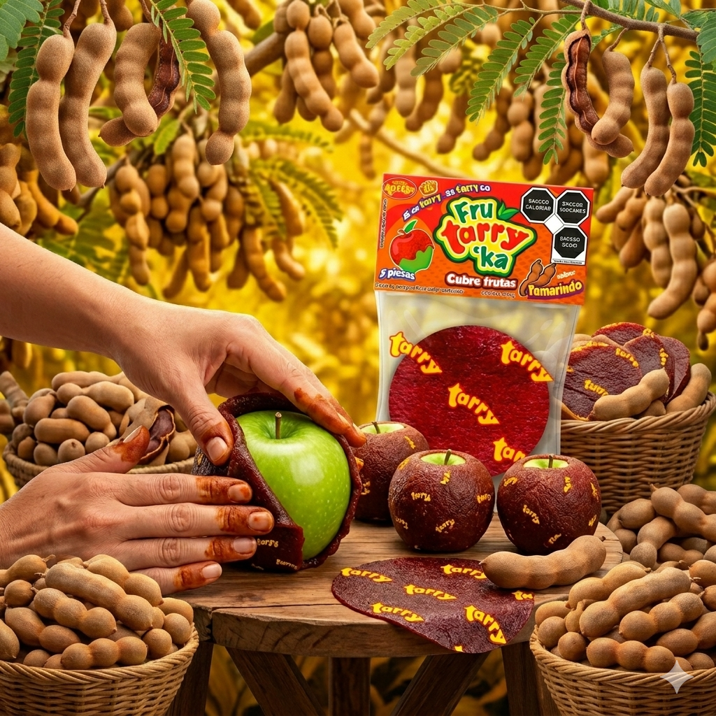 Fruta Rika Tamarindo Cubre Manzanas Frutas 5pz 300gr Tarry