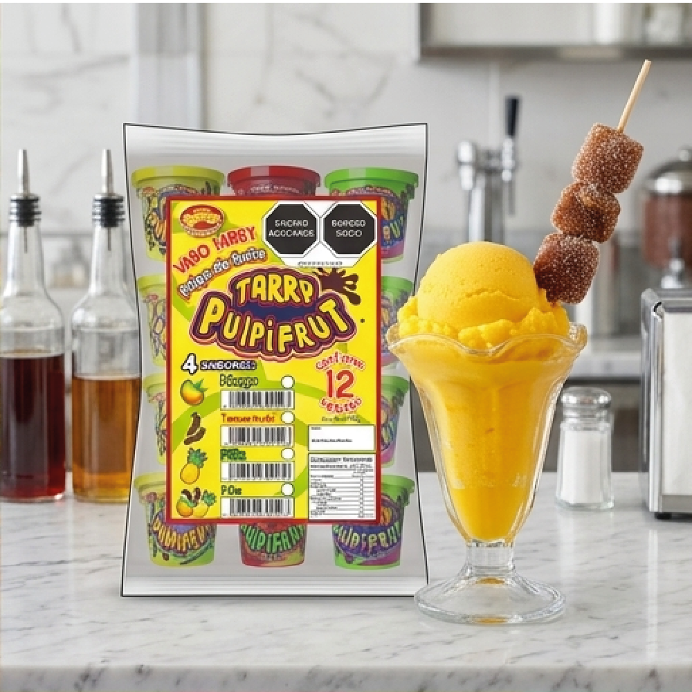 Tarry Pulpifrut 12 Vasitos Mix Tamarindo Mango