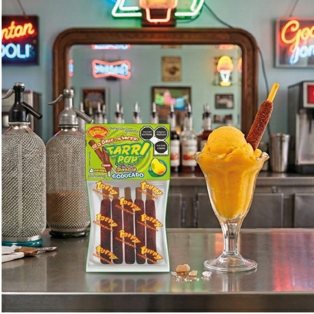Tarry Pop Banderilla Mango Acidulado 3pack Total 15pz 180gr