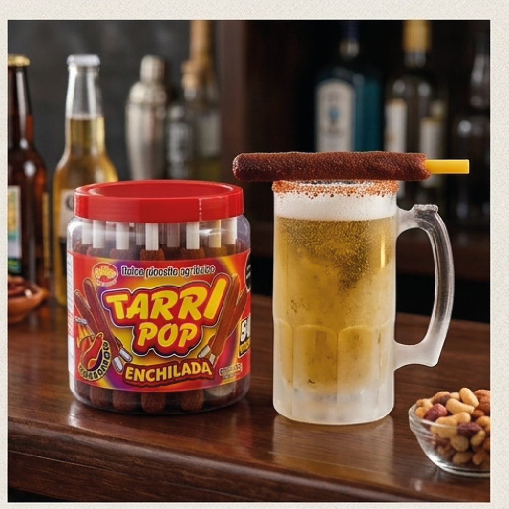 Tarry pop Vitrolero Banderilla Tamarindo 50pz 540gr Michelada