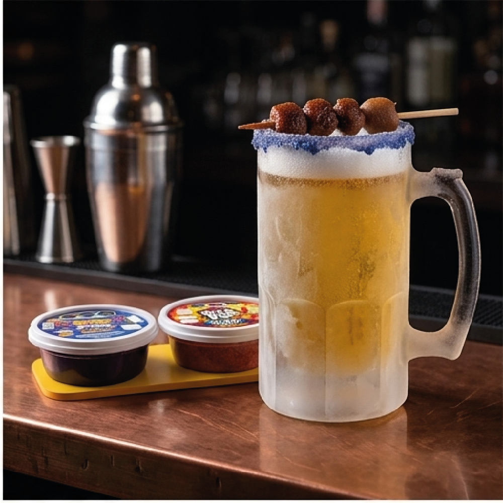 Duo Pulpa Micheladas Mora Azul 230ml + Shilito Gourmet 150gr