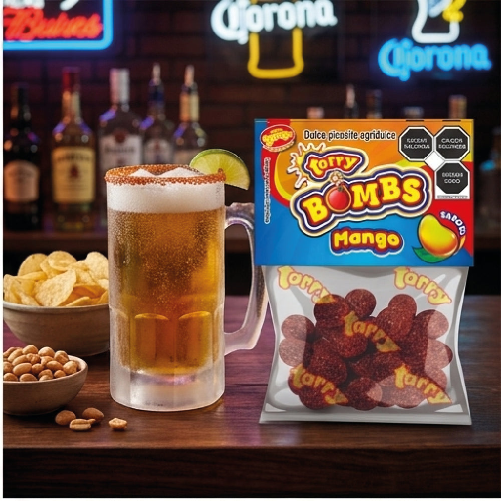 Tarry Bombs Mango 4 Packs 280gr Bolitas De Dulce Enchilado