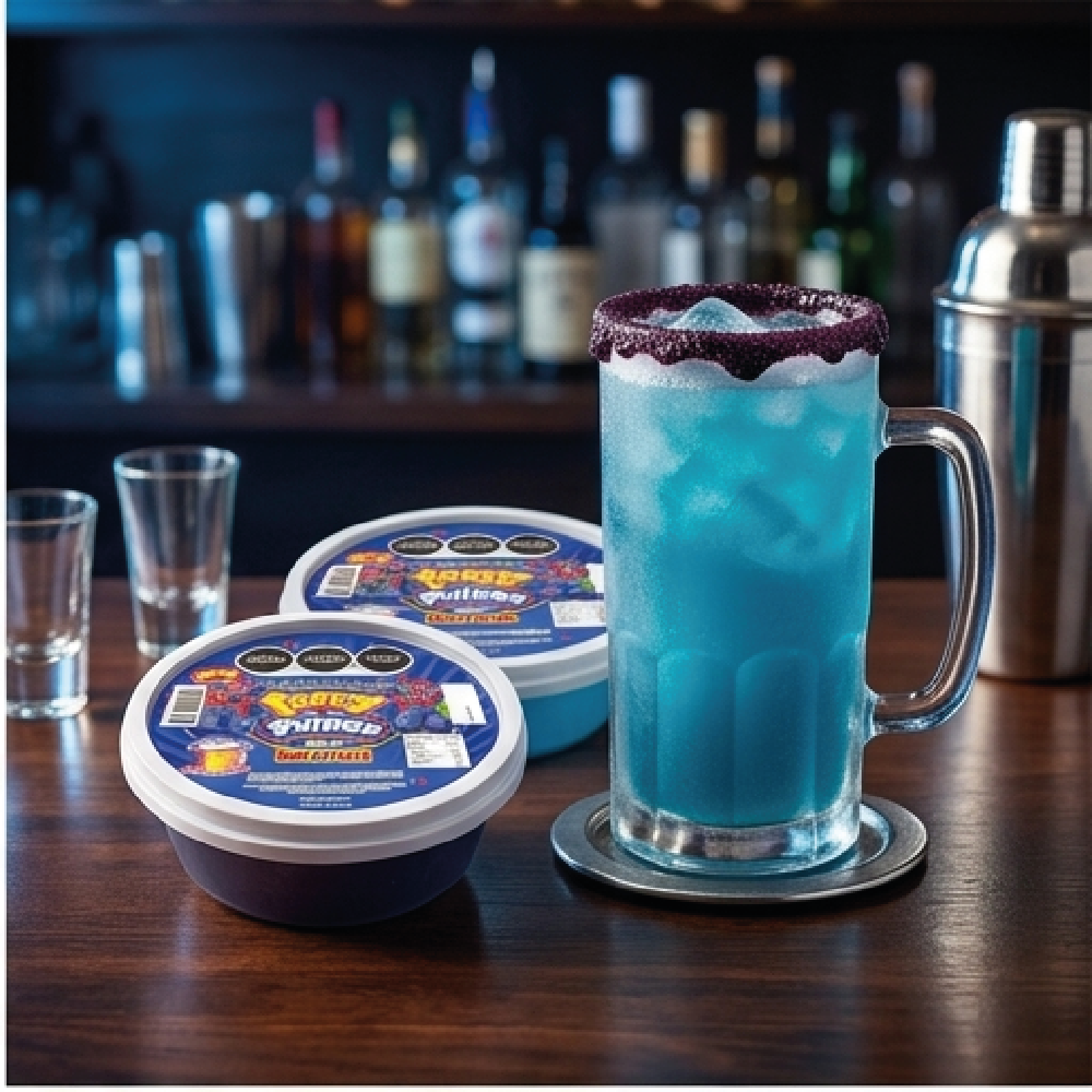 Duo pulpa Micheladas Azul 230ml + Shilito Golosina Azul 150gr