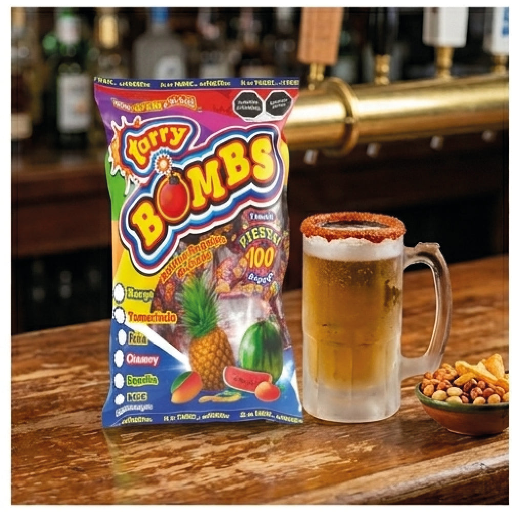 Bolsa Tarry Bombs Mix 413gr 100pz Bolitas De Chile