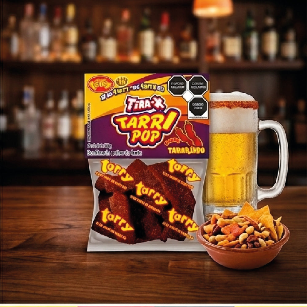 Tira-x Tarrypop Tamarindo Chile 4 Packs 280gr