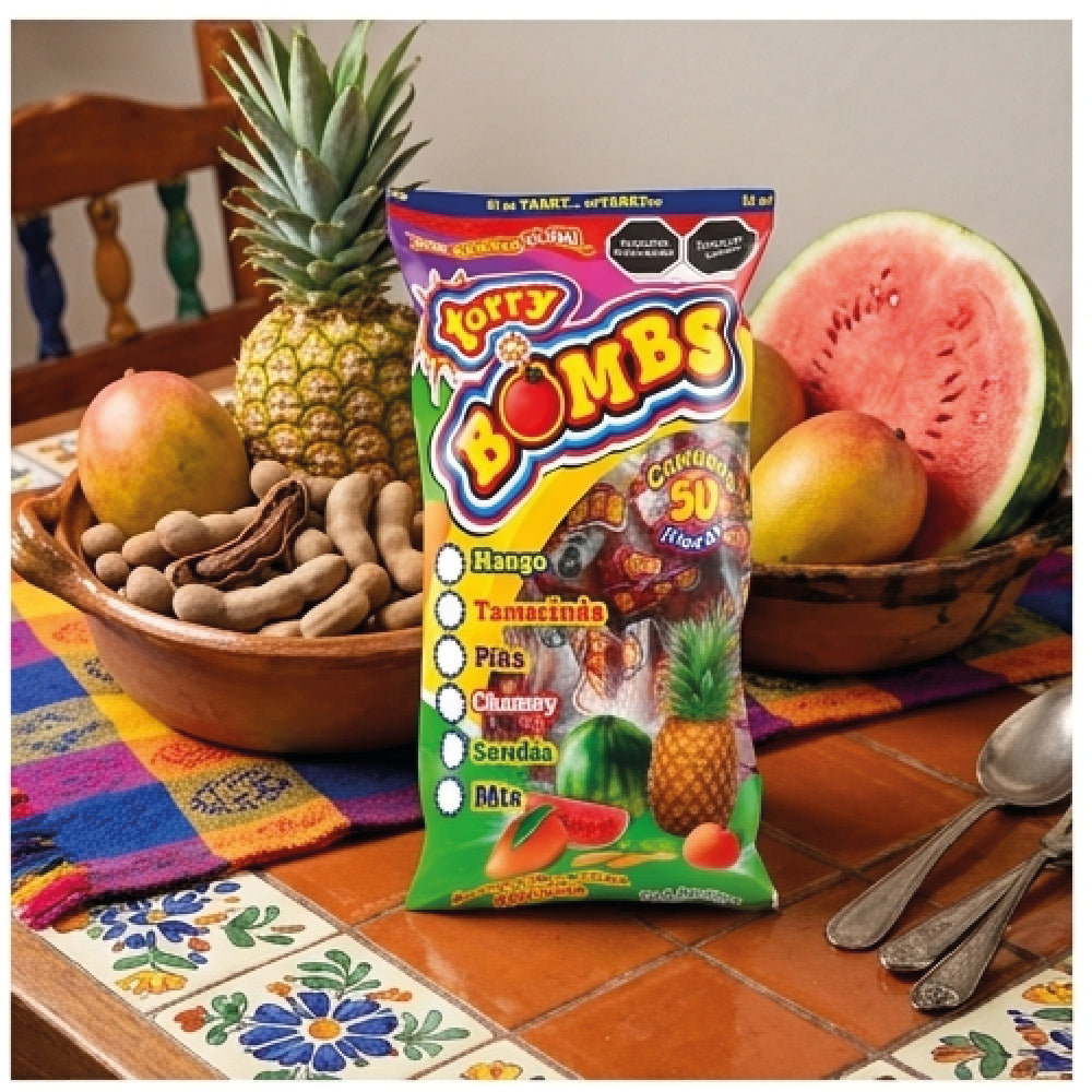 Bolsa Tarry Bombs Sandia 218gr 50pz Bolitas De Chile
