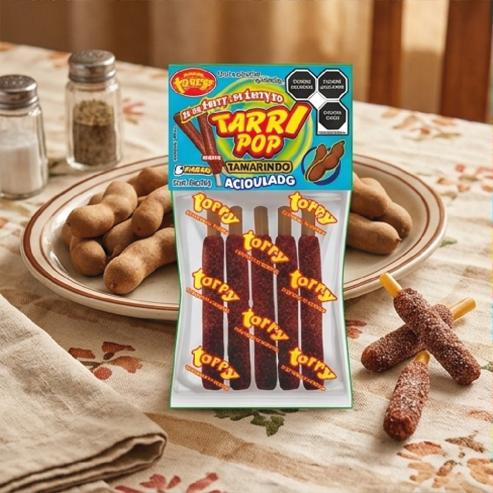 Tarry Pop Banderilla Tamarindo 3pack Total 15pz 180gr