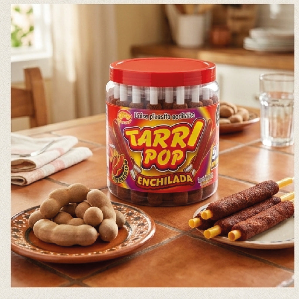 Tarry pop Vitrolero Banderilla Tamarindo 50pz 540gr Michelada