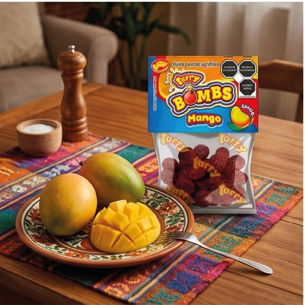 Tarry Bombs Mango 4 Packs 280gr Bolitas De Dulce Enchilado