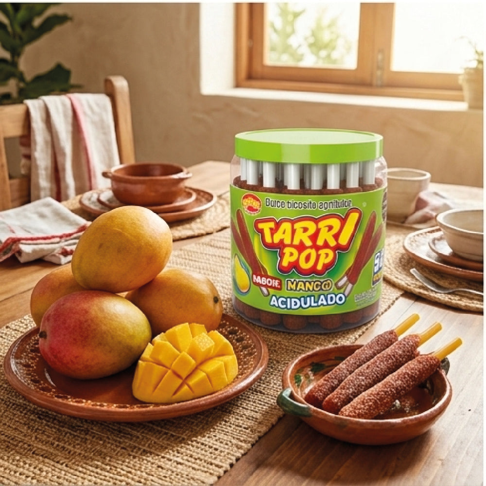 Tarry Pop Vitrolero Banderilla Mango 50pz 540gr Micheladas