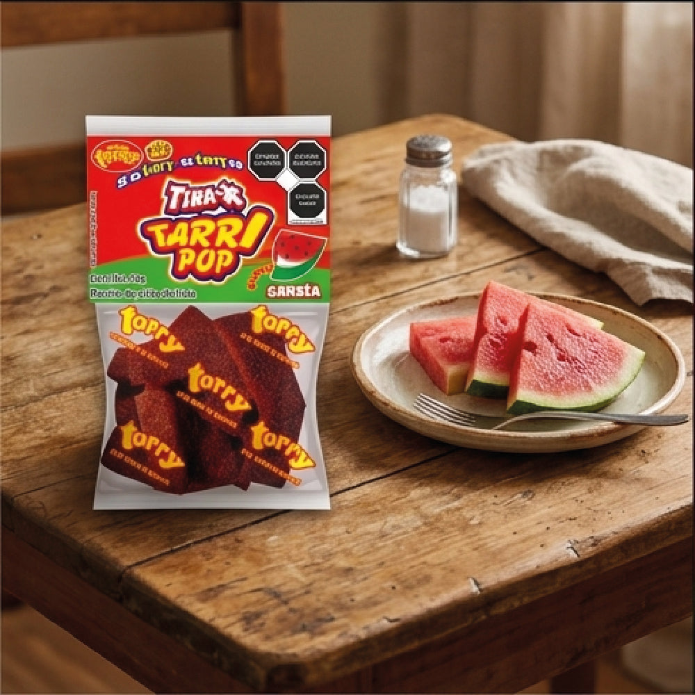 Tira-x Tarrypop Sandía Chile 4 Packs 280gr
