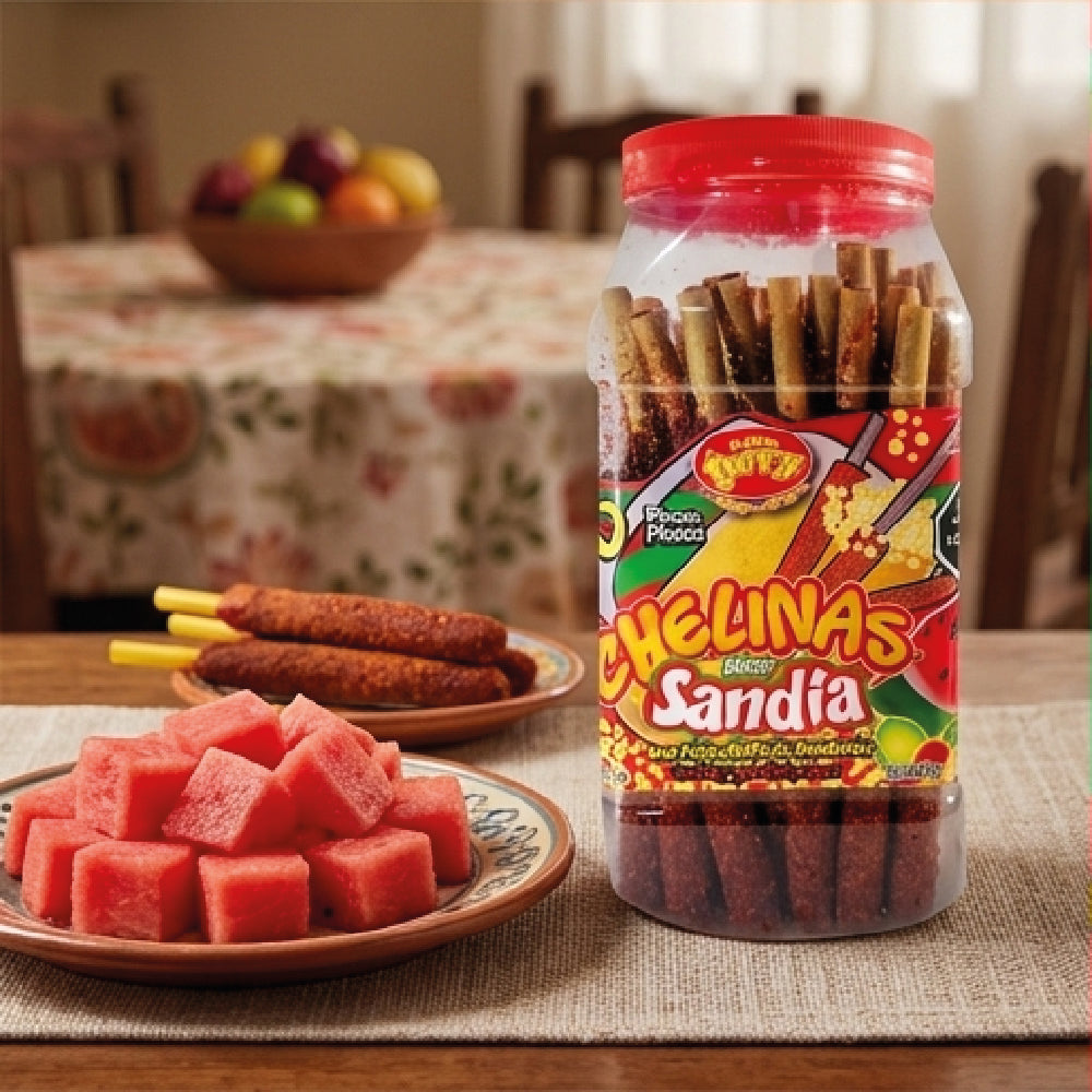 Tarry Vitrolero Banderillas Jumbo Sandia 50 Pz 900gr