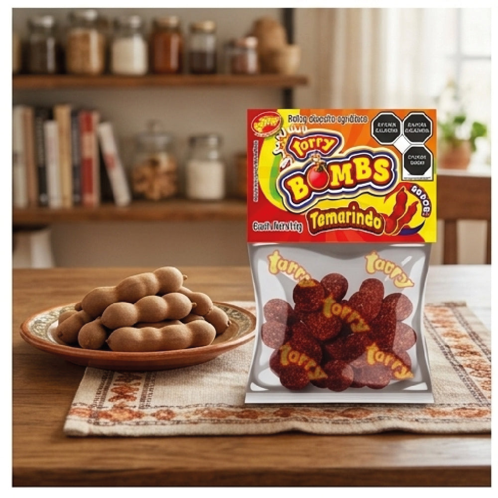 Tarry Bombs Tamarindo 4 Packs 280gr Bolitas Dulce Enchilado