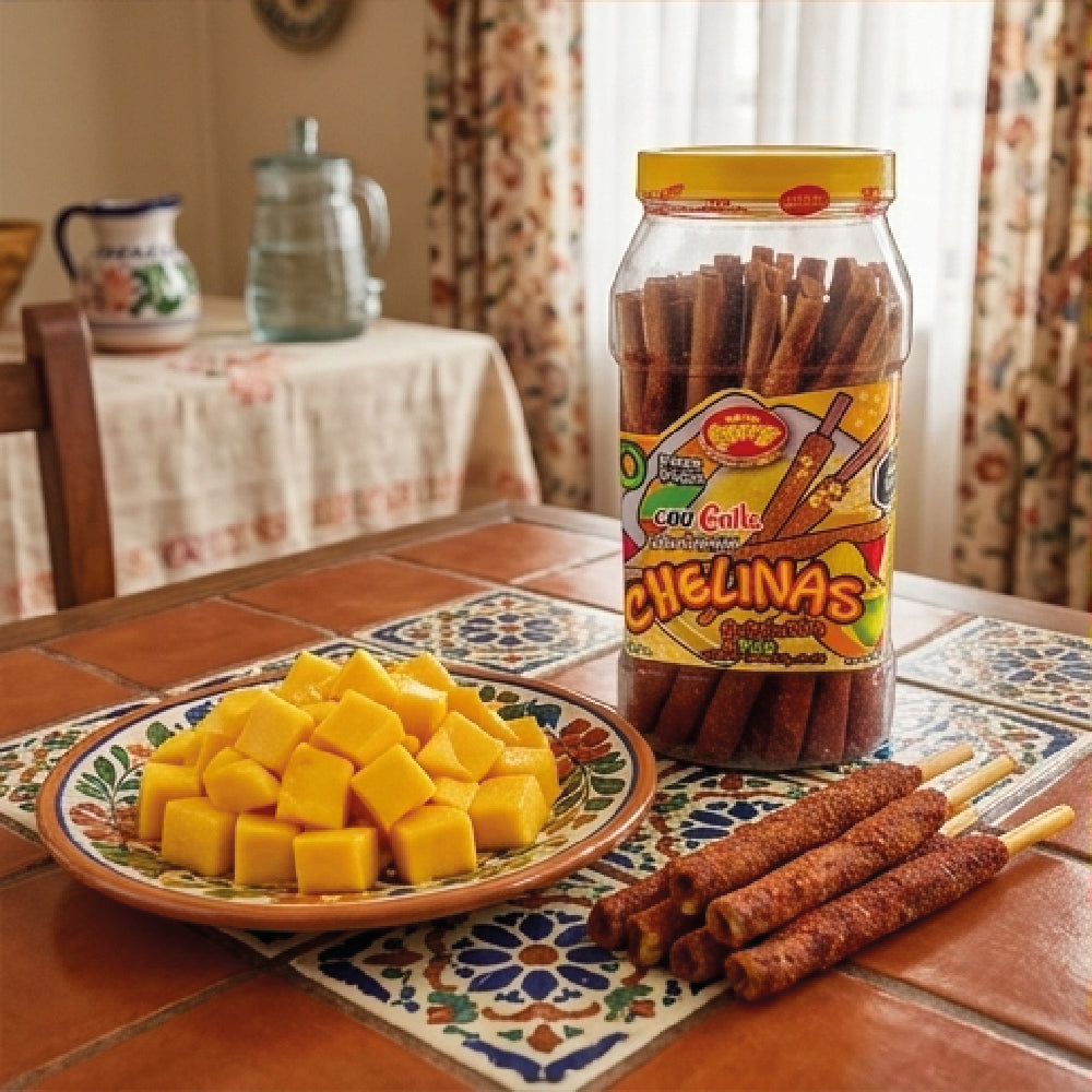 Tarry Vitrolero Banderillas Jumbo Mango Chamoy 50 Pz 900gr