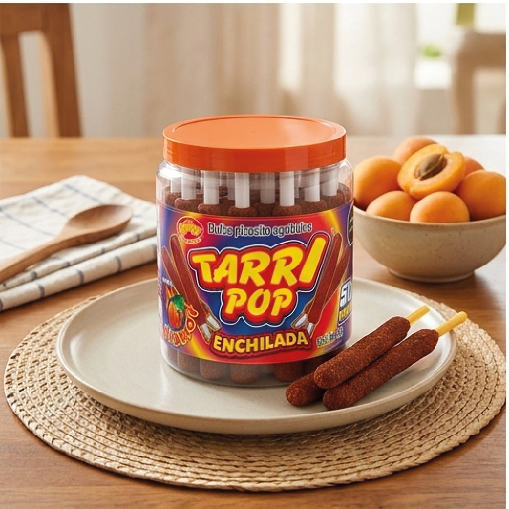 Tarry Pop Vitrolero Banderilla Chamoy 50pz 540gr Micheladas