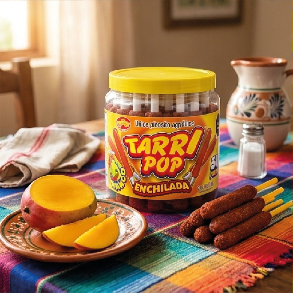 Tarry Pop Vitrolero Banderilla Mango 50pz 540 Gr Micheladas