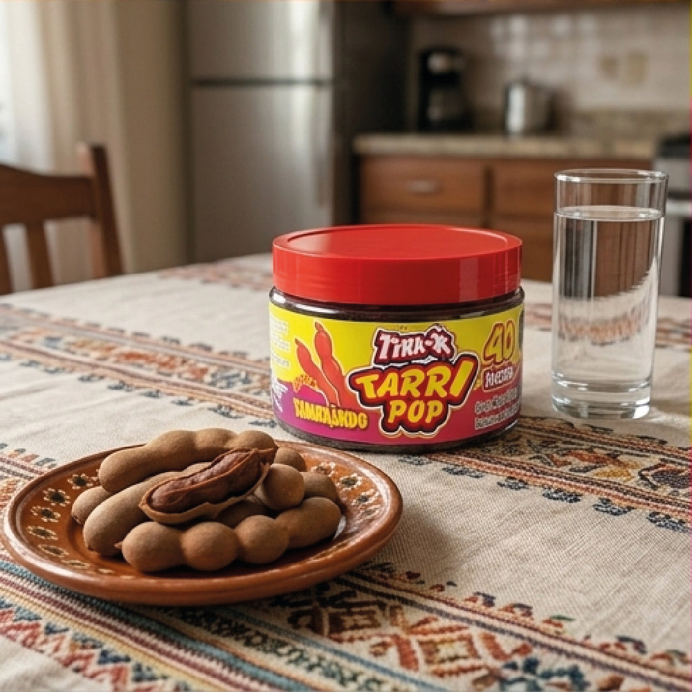 Vitrolero Tira-x Tarrypop Tamarindo Chile 400gr 40pz