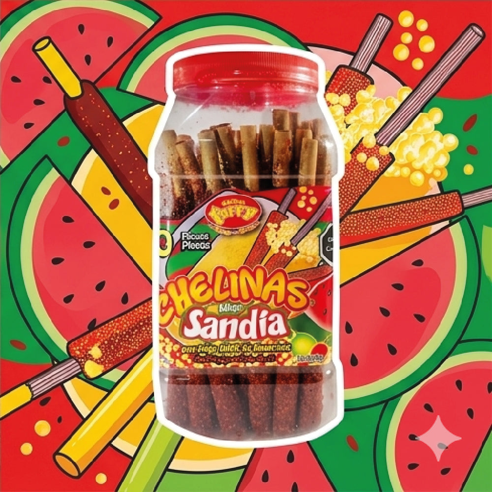 Tarry Vitrolero Banderillas Jumbo Sandia 50 Pz 900gr