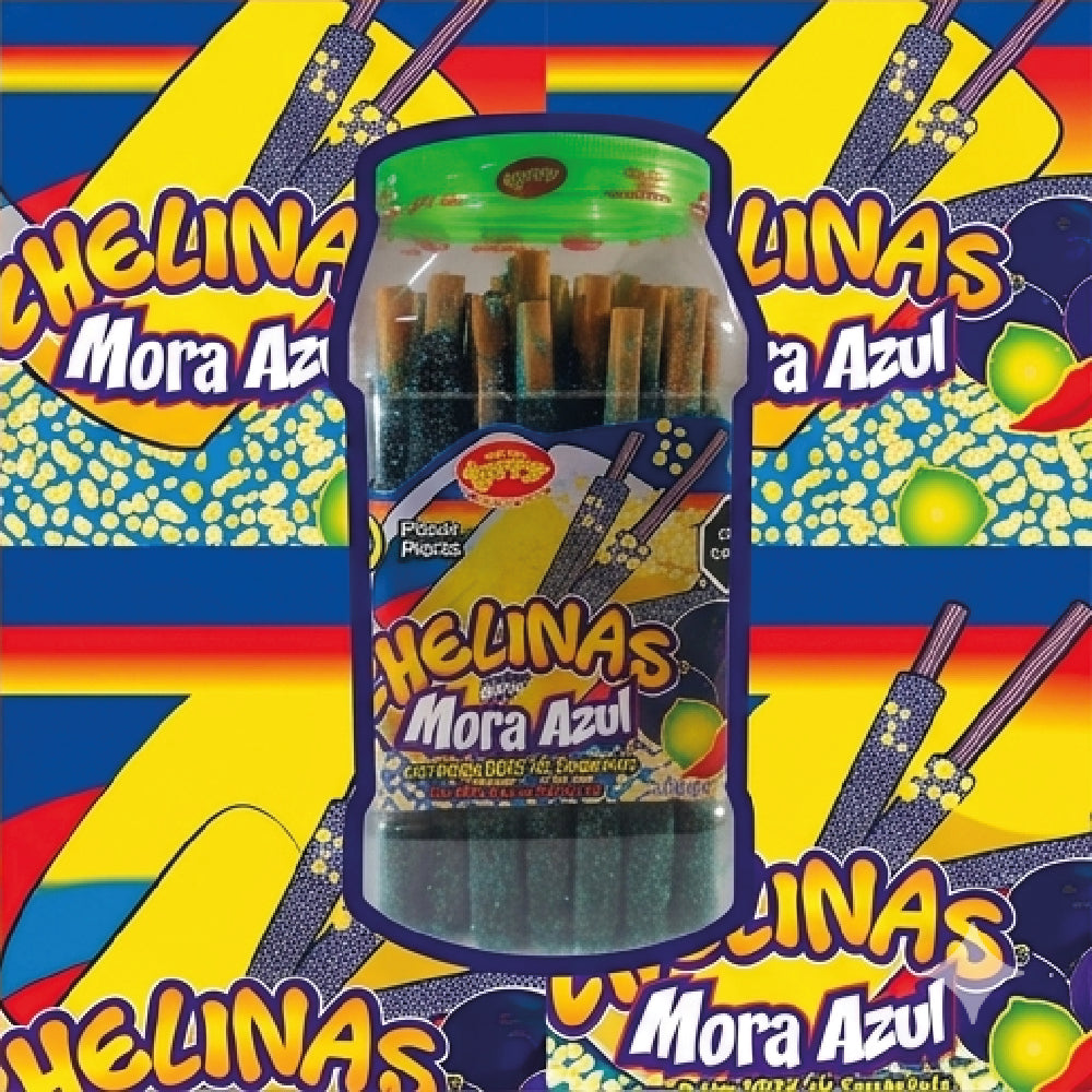 Tarry Vitrolero Banderillas Jumbo Mora Azul 50 Pz 900gr