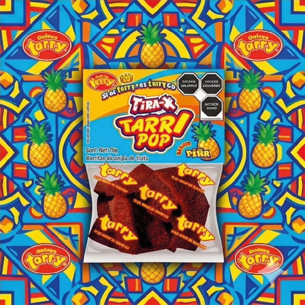 Tira-x Tarrypop Piña Chile 4 Packs 280gr